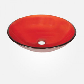 16'' Coloured Glass Round Wash Basin