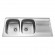 Carysil Two Bowl Kitchen Sink with Drainer