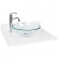 Clear Glass Round Wash Basin 16 inches